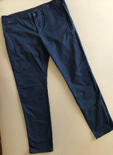 Napapijri xxl pantaloni casual cotone chino blu navy marina W40 L34