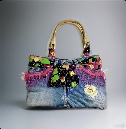 Borsa borsetta jeans blu - , denim