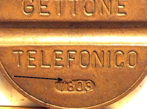 Gettone telefonico 7803 marzo - gettone, 7803(marzo