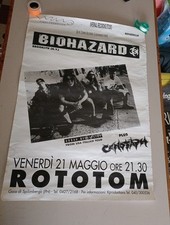 Biohazard-Urban Discipline Tour 1993 Live@ Rototom Pordenone Italy poster 1993 