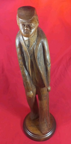 Scultura legno firmata - in, e