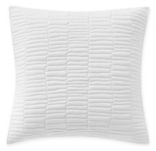 Highline Bedding Co MESSINA QUILT New $60 Euro Sham European Pillow case Ivory