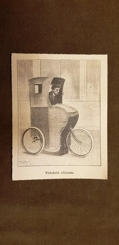Triciclo chiuso nel 1895 - triciclo,