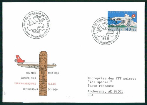 Svizzera 1988 aviazione polo - aviazione,