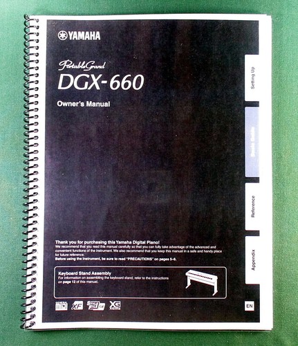 Yamaha dgx 660 - yamaha, instruction
