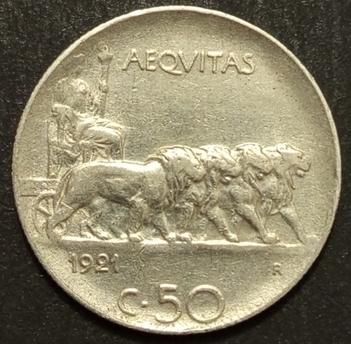 Centesimi lire leoni 1921 - leoni,