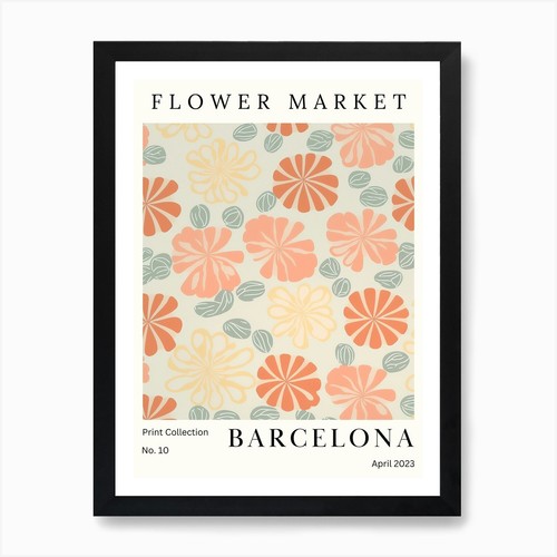 Mercato dei fiori stampa - mercato,