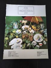 1983 VALENTINO PIU DESIGN CASA CERAMICA SERVIZIO PIATTI ITALIAN VINTAGE AD PUB