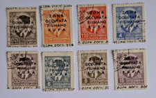 1941 - Fiumano Kupa - Usato - Spezzettature N. 1-2-4-6-8-9-10-12 Cat. 432,00 €