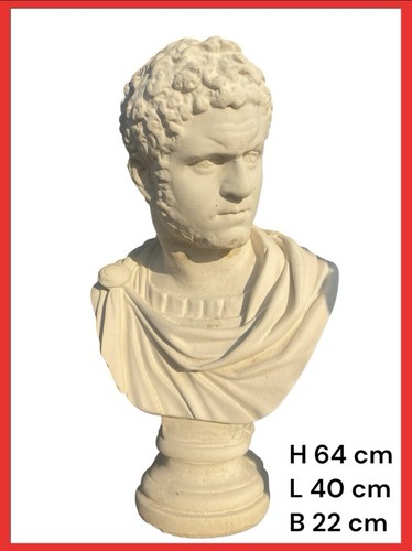 Statua busto romano caracalla - romano,