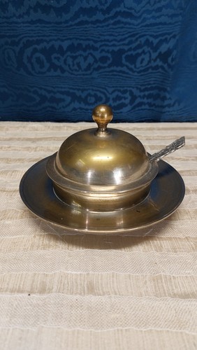 Vecchia formaggera ottone e - formaggera,