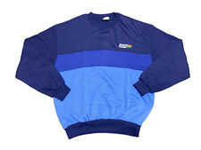 Felpa Vintage Benetton Formula 1 Racing Team Taglia Unica Blu Made In Korea