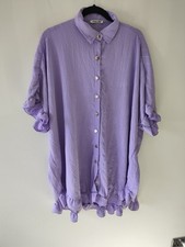 Abito Camicia Casual Viola