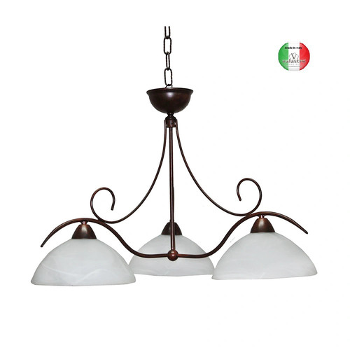 Lampadario arte povera - , in