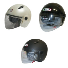 Casco Jet Visiera Moto Scooter Isotta New City ISO560 Bianco Nero Opaco e Lucido