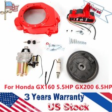 ELECTRIC START KIT FLYWHEEL STARTER KEY MOTOR INGNITION FOR HONDA GX160 GX200