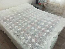 Copriletto matrimoniale bianco