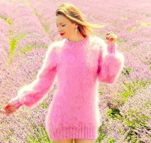 Abito mohair rosa - in, cipria