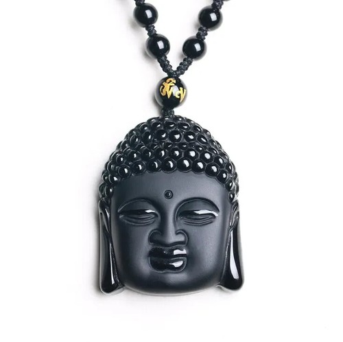 Collana testa buddha pietra - di,