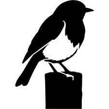 'Robin Bird su un palo di