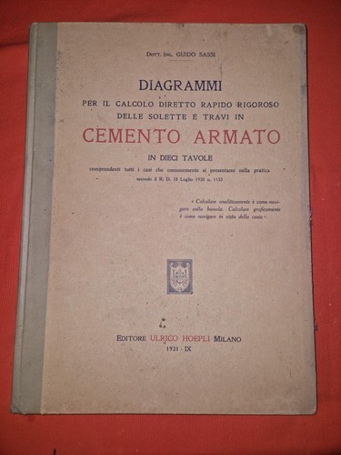 Libro cemento armato - armato, diagrammi
