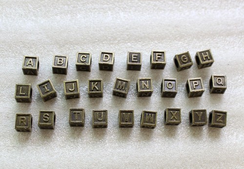 Pezzi perline cubo lettera - pezzi,