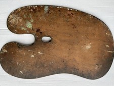 Tavolozza antica in legno per