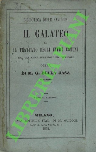 Della casa il galateo - il, ed