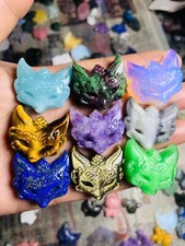 1pc Natural Quartz crystal fox