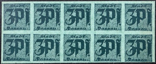 Passau circa 1920 10x3 pfennig - circa,
