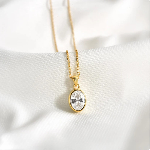Set lunetta moissanite ovale - , 2