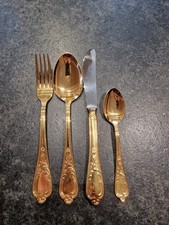Set Posate Placate Oro