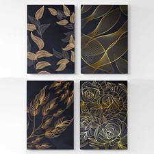 Set 4 quadri moderni astratti