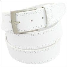 Cintura Uomo vera Pelle Bianca