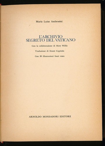 Archivio segreto del - l'archivio,