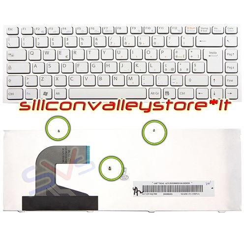 Tastiera ita bianco silver - tastiera,
