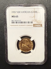 Vaticano 1957 XIX oro 100 lire