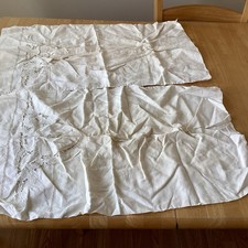 Antica coppia federe in lino