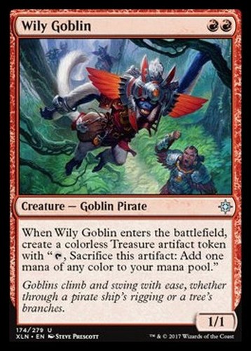 Wily goblin ixalan - goblin, [