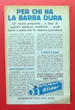 B983-Advertising Pubblicità-1953 - GLIDER RASATURA QUOTIDIANA