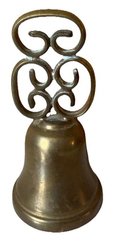 Campana vintage ottone con - in,