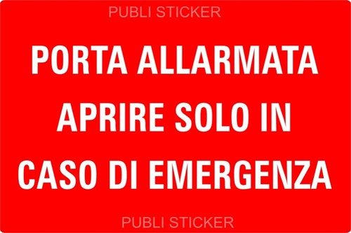 Targhette adesive porta - 2, "porta