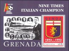 Grenada 1993 Italian Football 100th anniv,Genoa,Sports,Games,Soccer,m/s MNH
