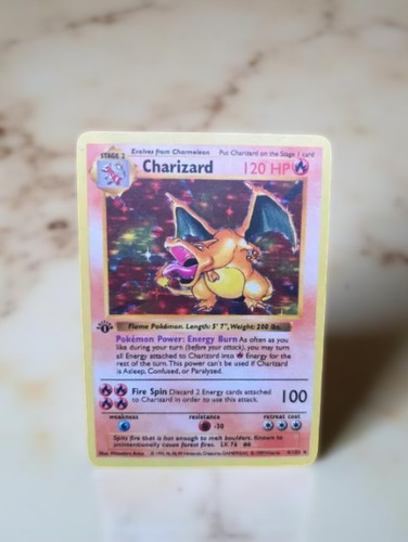 Carta pokemon charizard - pokemon, 1°