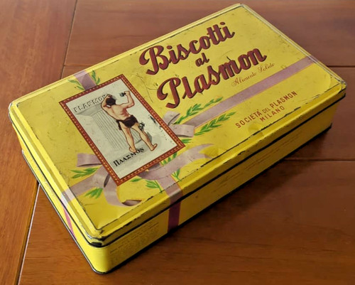 Scatola latta plasmon biscotti - plasmon,