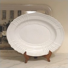 Richard Ginori Piatto Da Portata Ovale “Vecchio Ginori” Porcellana Bianca Cm.35