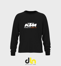 FELPA girocollo  TRIBUTO KTM nera bianca  xs s m l xl 2xl 3xl