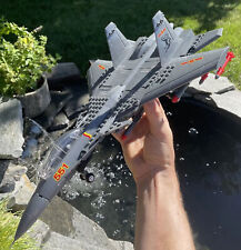 J-15 Flying Shark Fighter Jet MOC Set Blocchi Costruzione, Modellino Aereo Militare Giocattolo