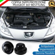 COPPIA TAPPO COPRIFARO CUFFIA IN GOMMA PEUGEOT 307 RESTYLING ANABBAGLIANTI LED