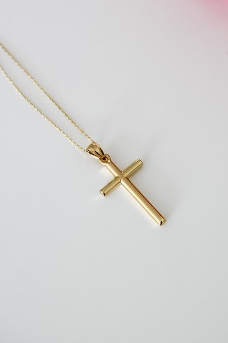 Collana con ciondolo croce - , in
